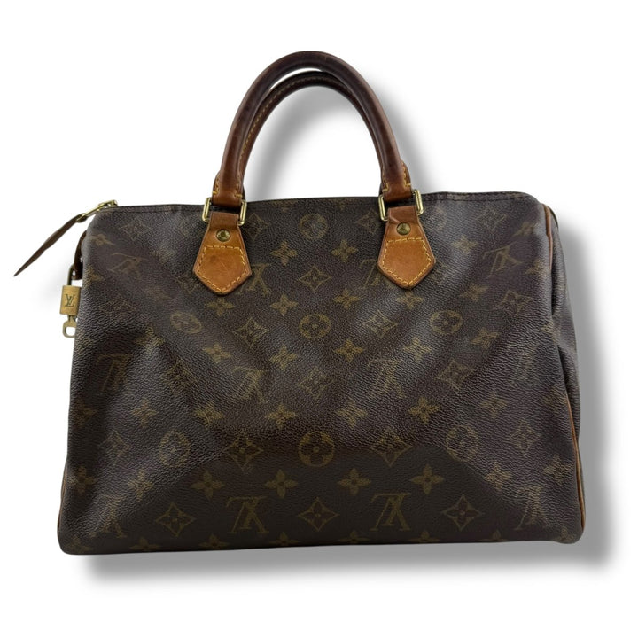 Louis Vuitton Speedy 30 Brown Monogram Handbag - Lux Central