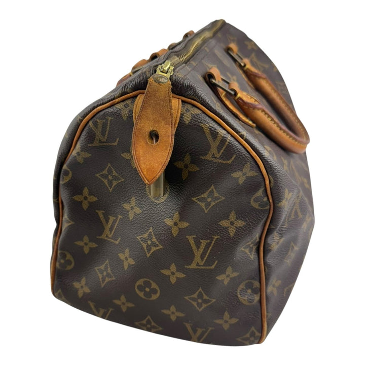 Louis Vuitton Speedy 30 Brown Monogram Handbag - Lux Central