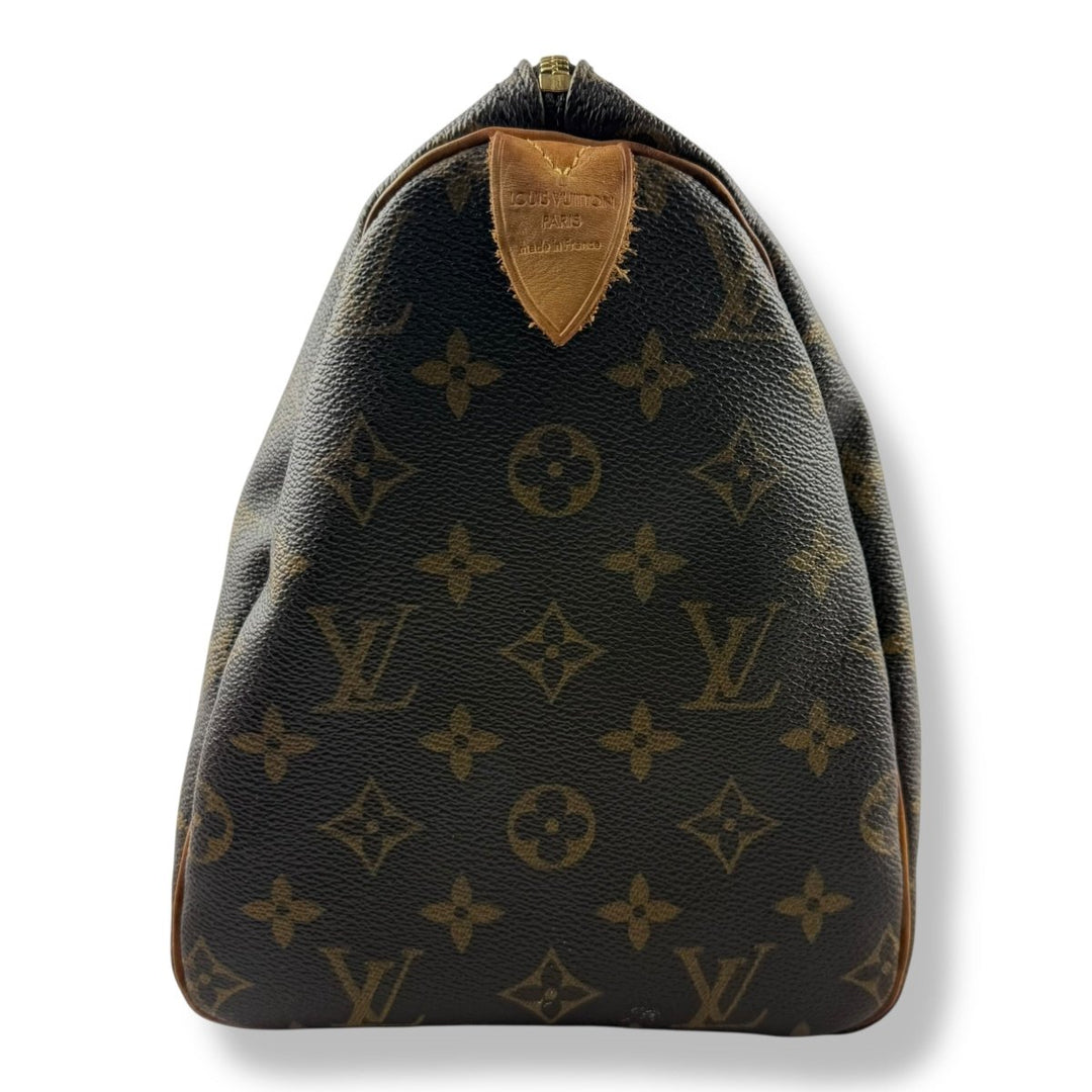 Louis Vuitton Speedy 30 Brown Monogram Handbag - Lux Central