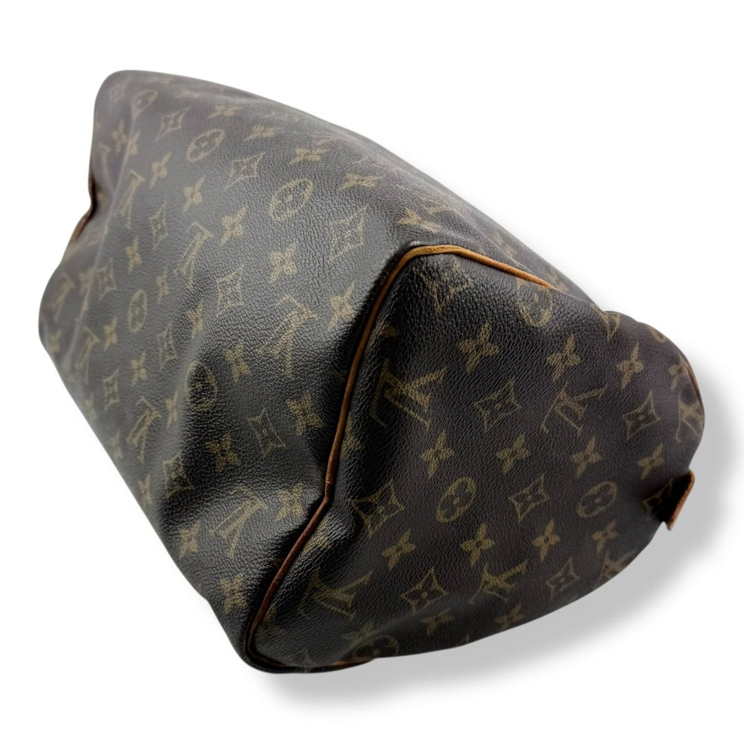 Louis Vuitton Speedy 30 Brown Monogram Handbag - Lux Central