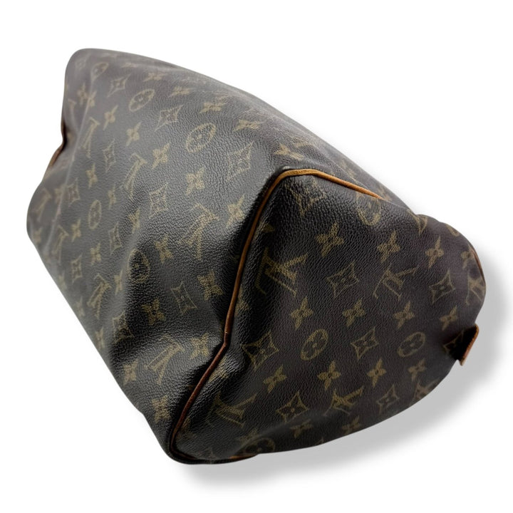 Louis Vuitton Speedy 30 Brown Monogram Handbag - Lux Central