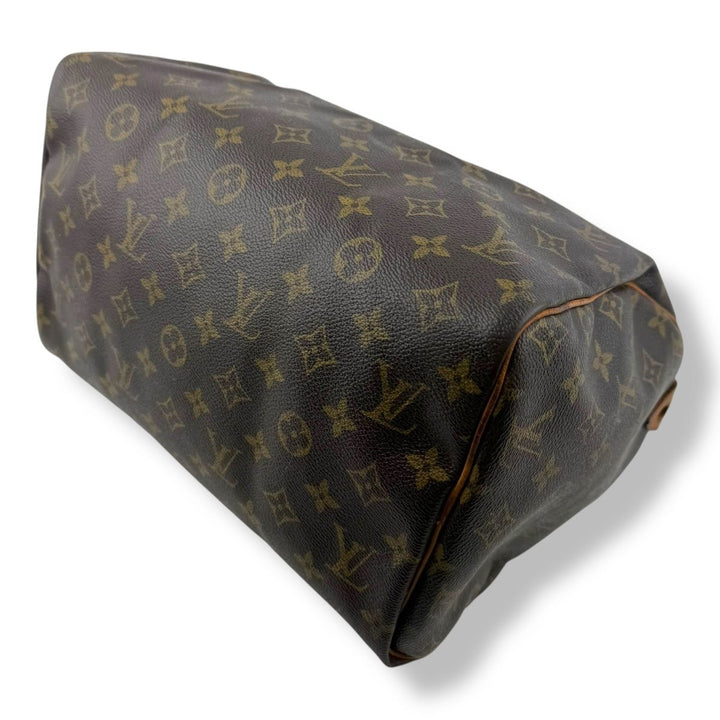 Louis Vuitton Speedy 30 Brown Monogram Handbag - Lux Central