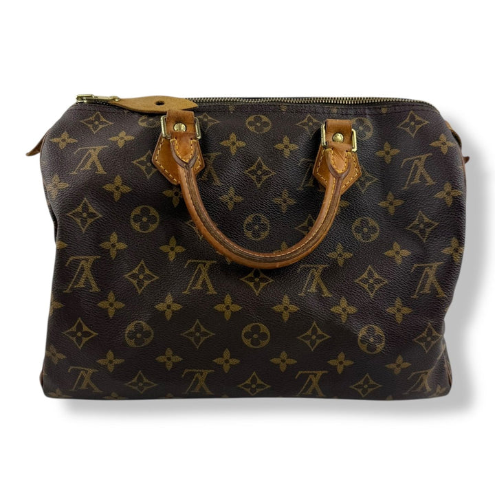 Louis Vuitton Speedy 30 Brown Monogram Handbag - Lux Central