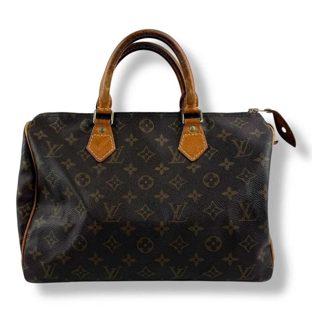 Louis Vuitton Speedy 30 Brown Monogram Handbag - Lux Central