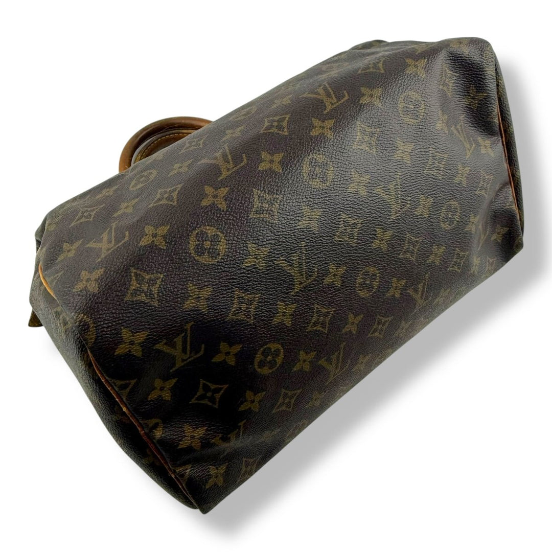 Louis Vuitton Speedy 30 Brown Monogram Handbag - Lux Central