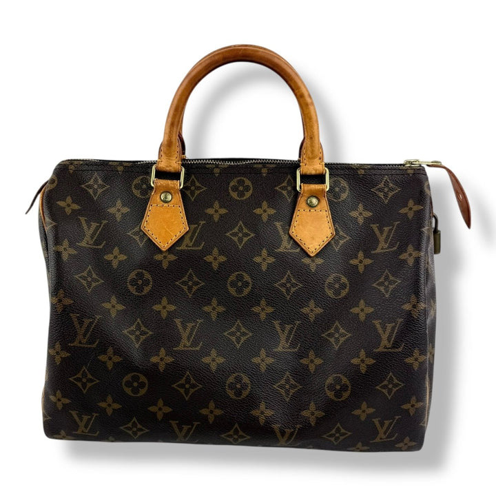 Louis Vuitton Speedy 30 Brown Monogram Handbag - Lux Central