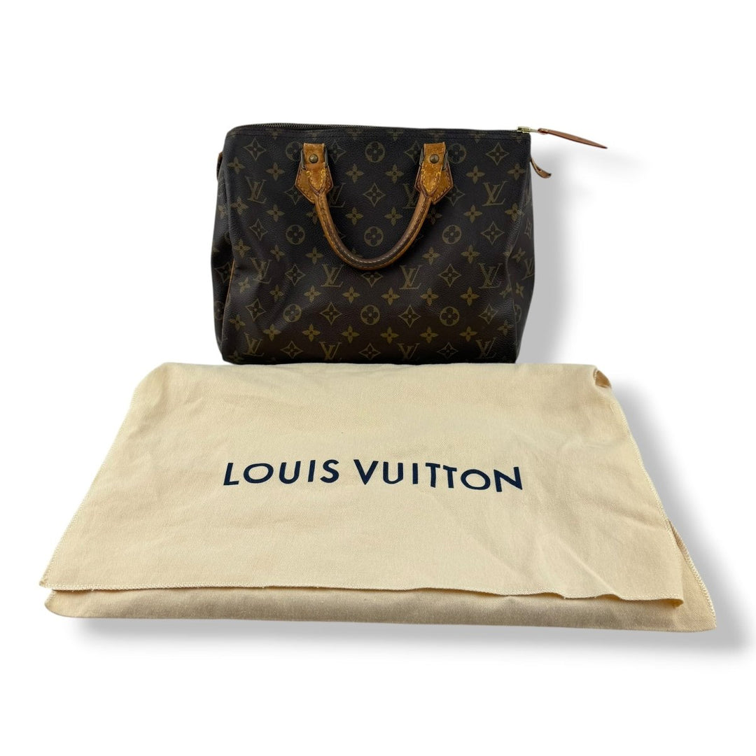 Louis Vuitton Speedy 30 Brown Monogram Handbag - Lux Central