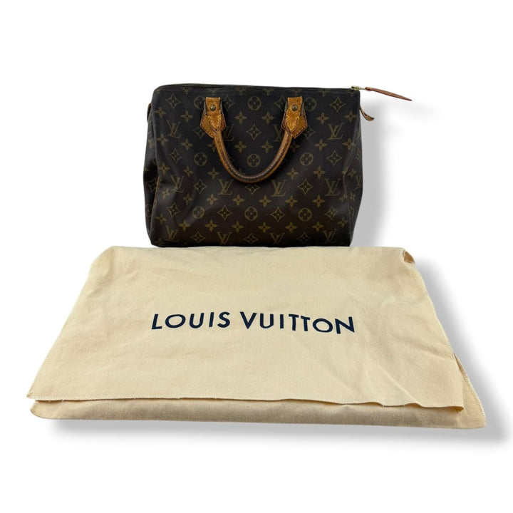 Louis Vuitton Speedy 30 Brown Monogram Handbag - Lux Central