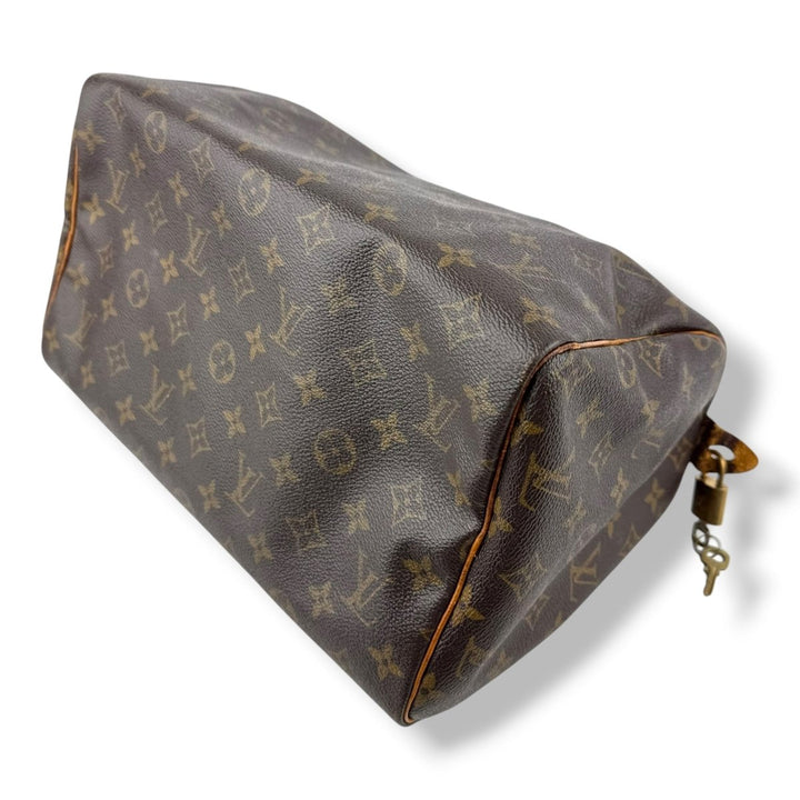 Louis Vuitton Speedy 30 Brown Monogram Handbag - Lux Central