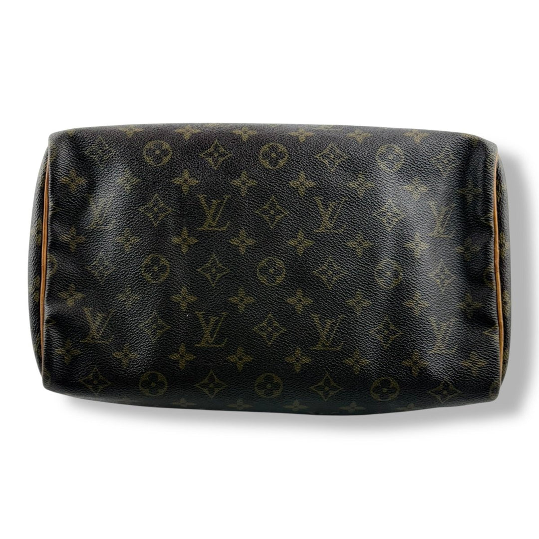 Louis Vuitton Speedy 30 Brown Monogram Handbag - Lux Central
