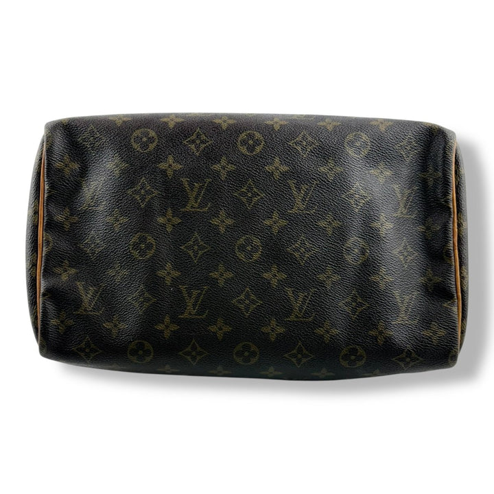 Louis Vuitton Speedy 30 Brown Monogram Handbag - Lux Central