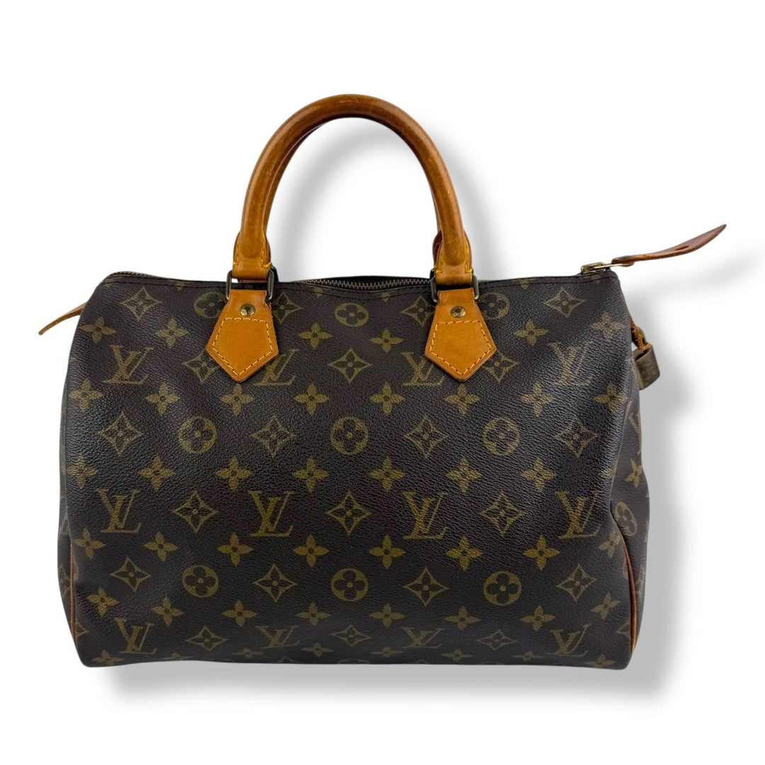 Louis Vuitton Speedy 30 Brown Monogram Handbag - Lux Central