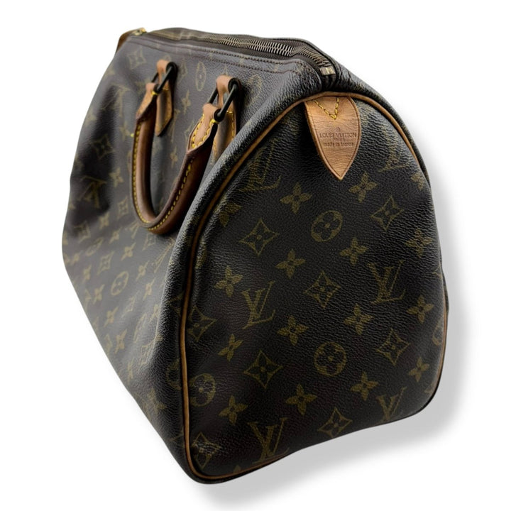 Louis Vuitton Speedy 30 Brown Monogram Handbag - Lux Central