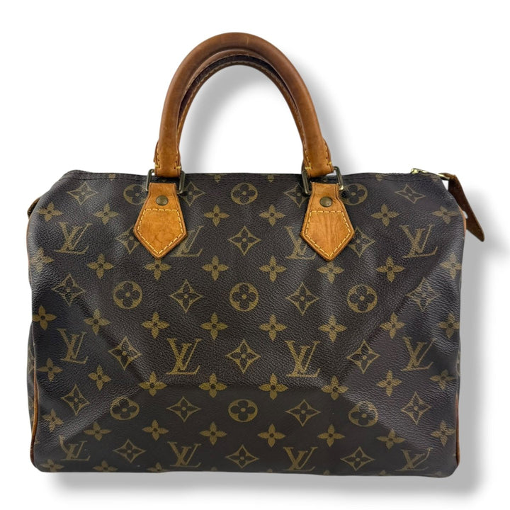 Louis Vuitton Speedy 30 Brown Monogram Handbag - Lux Central