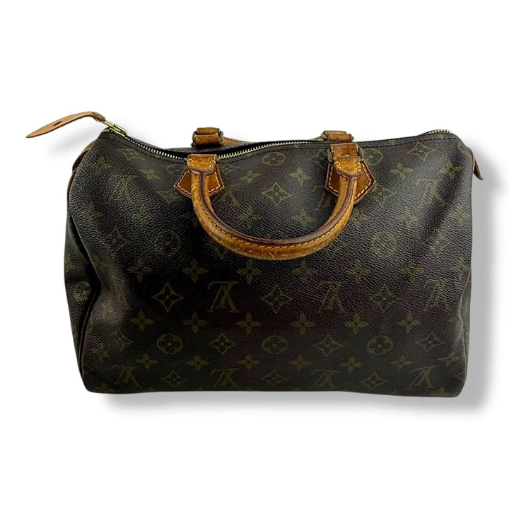 Louis Vuitton Speedy 30 Brown Monogram Handbag - Lux Central