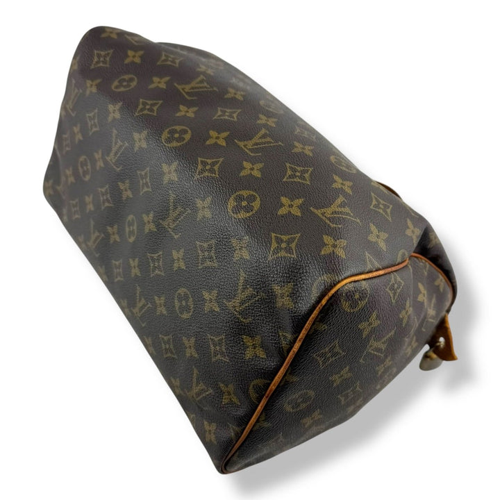 Louis Vuitton Speedy 30 Brown Monogram Handbag - Lux Central