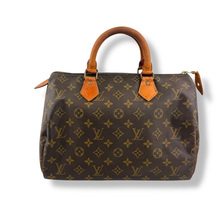Louis Vuitton Speedy 30 Brown Monogram Handbag - Lux Central