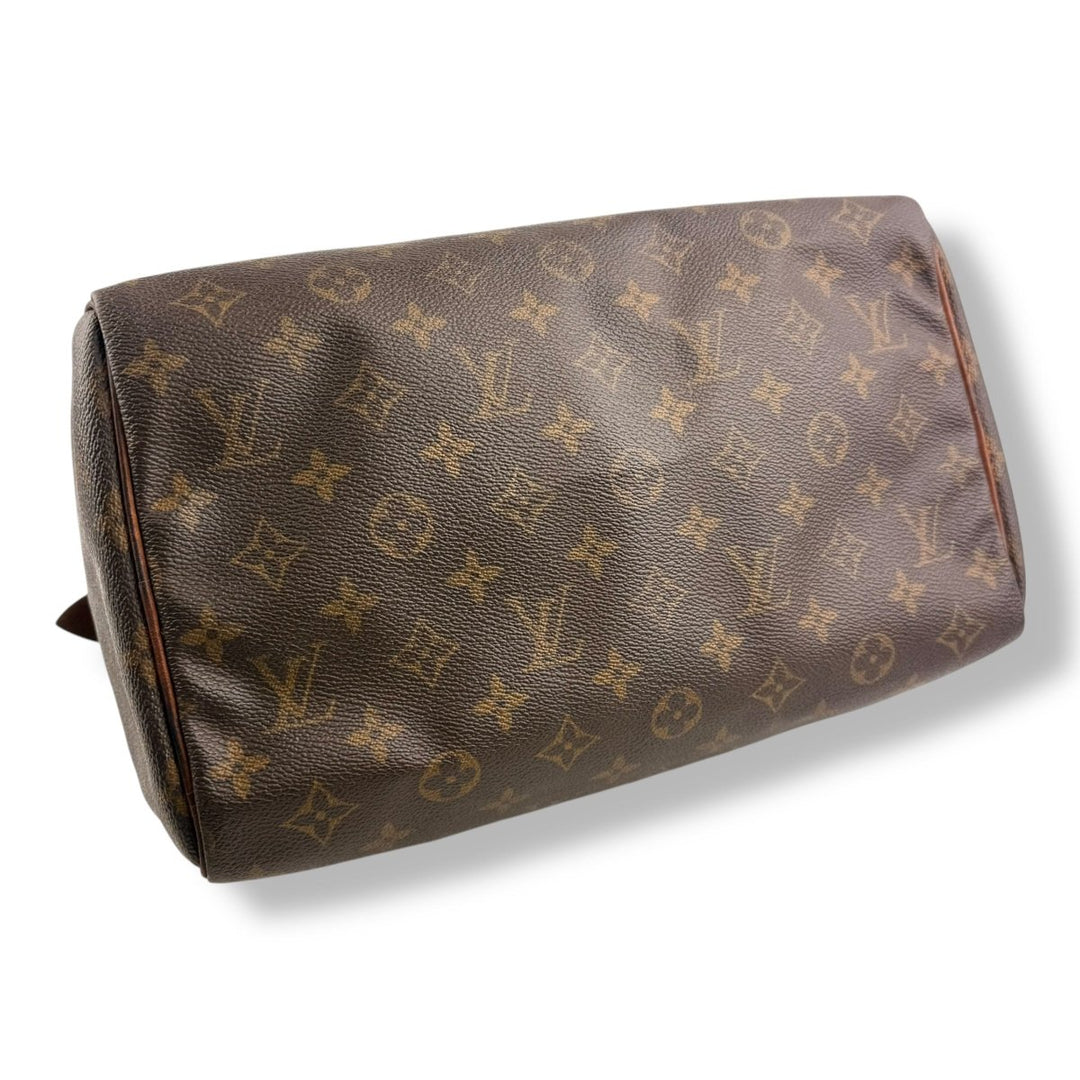 Louis Vuitton Speedy 30 Brown Monogram Handbag - Lux Central