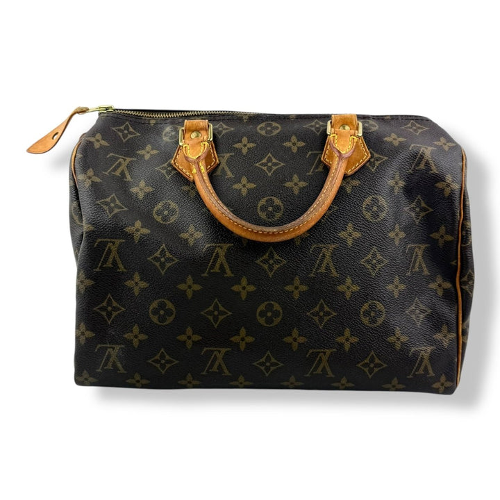 Louis Vuitton Speedy 30 Brown Monogram Handbag - Lux Central