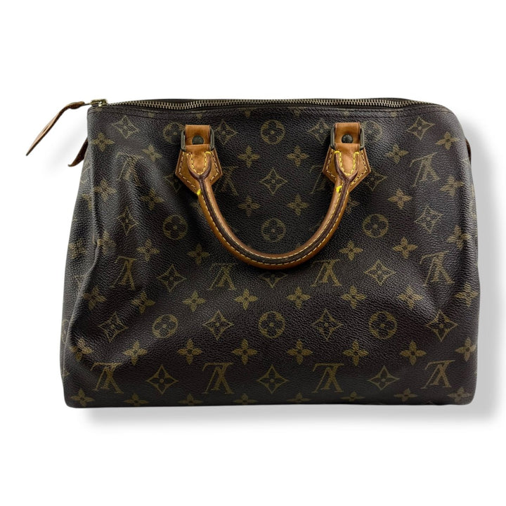 Louis Vuitton Speedy 30 Brown Monogram Handbag - Lux Central