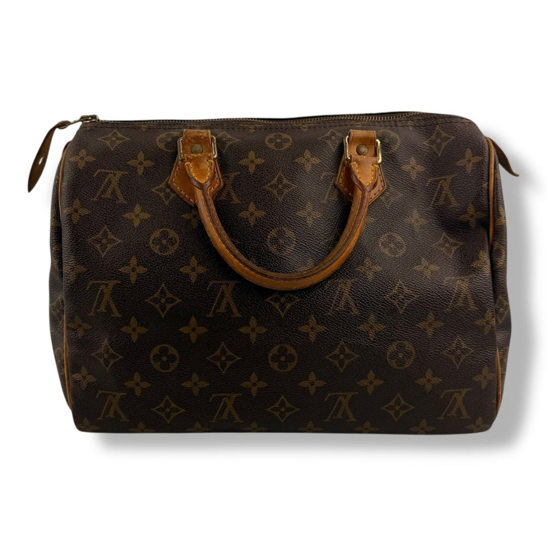 Louis Vuitton Speedy 30 Brown Monogram Handbag - Lux Central