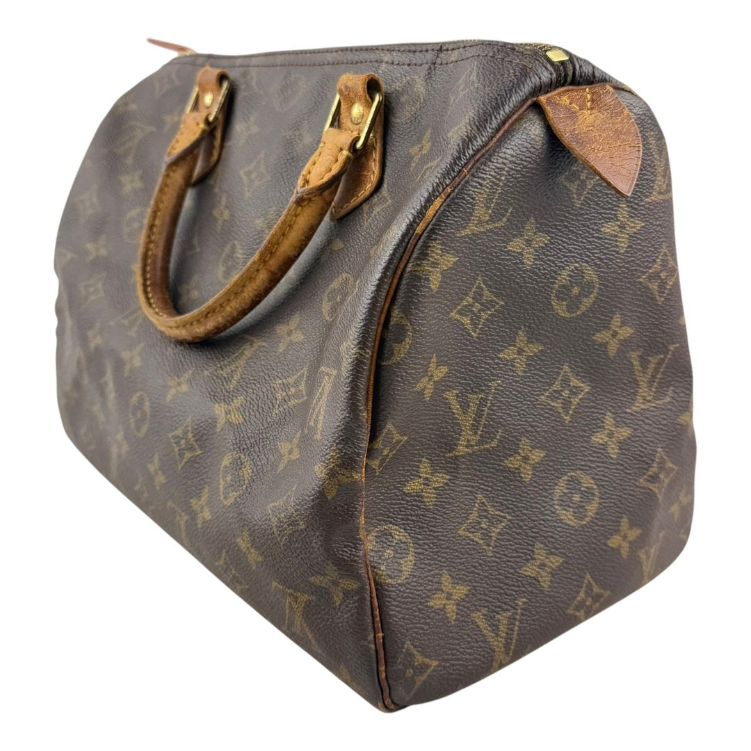 Louis Vuitton Speedy 30 Brown Monogram Handbag - Lux Central
