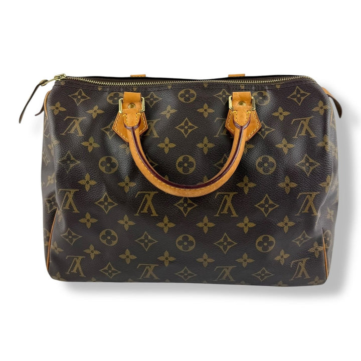 Louis Vuitton Speedy 30 Brown Monogram Handbag - Lux Central