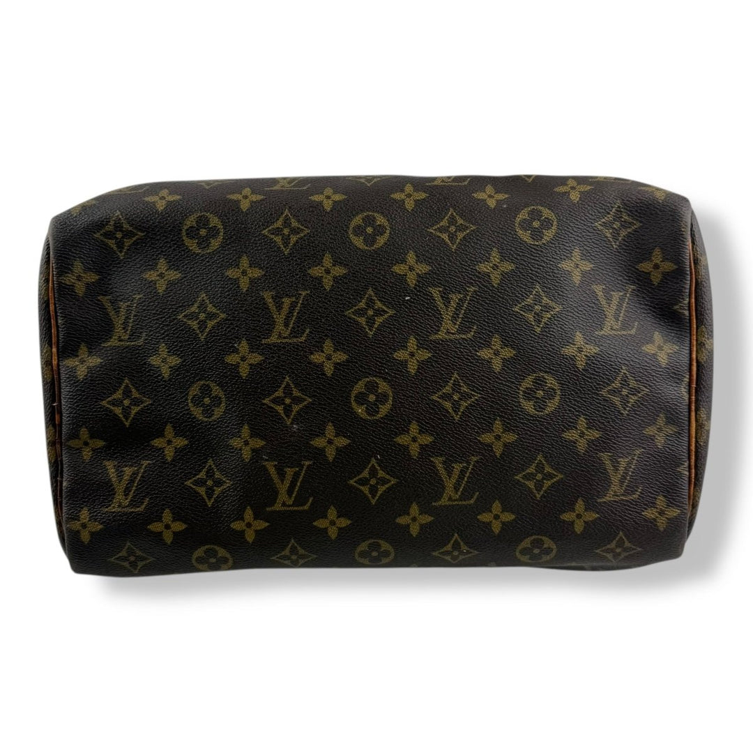 Louis Vuitton Speedy 30 Brown Monogram Handbag - Lux Central