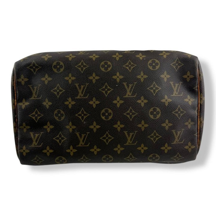 Louis Vuitton Speedy 30 Brown Monogram Handbag - Lux Central