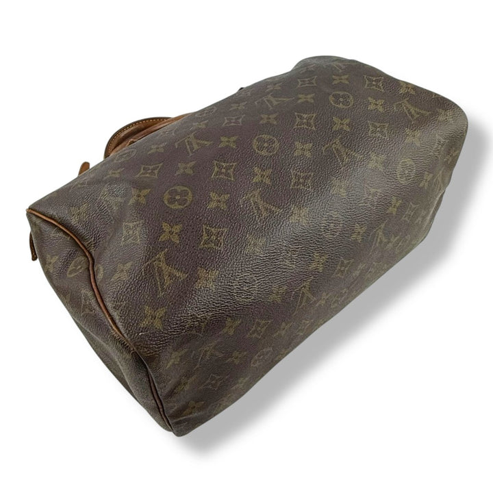 Louis Vuitton Speedy 30 Brown Monogram Handbag - Lux Central
