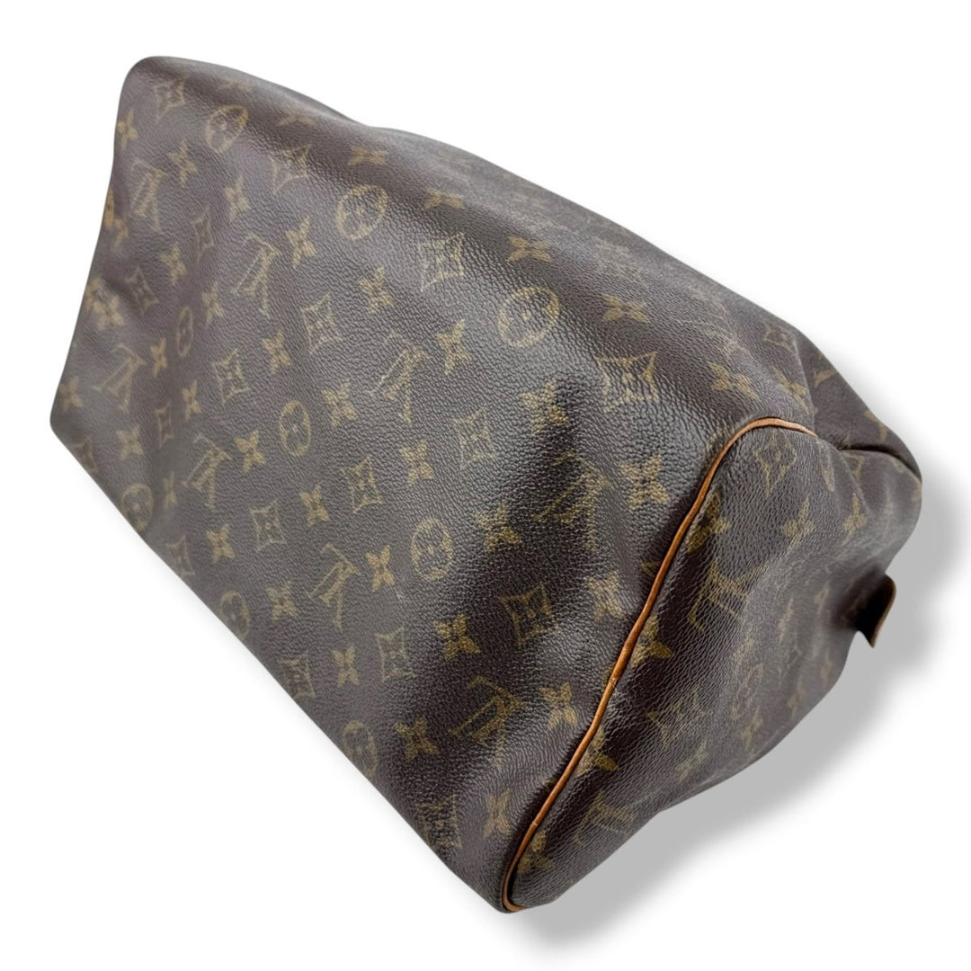 Louis Vuitton Speedy 30 Brown Monogram Handbag - Lux Central