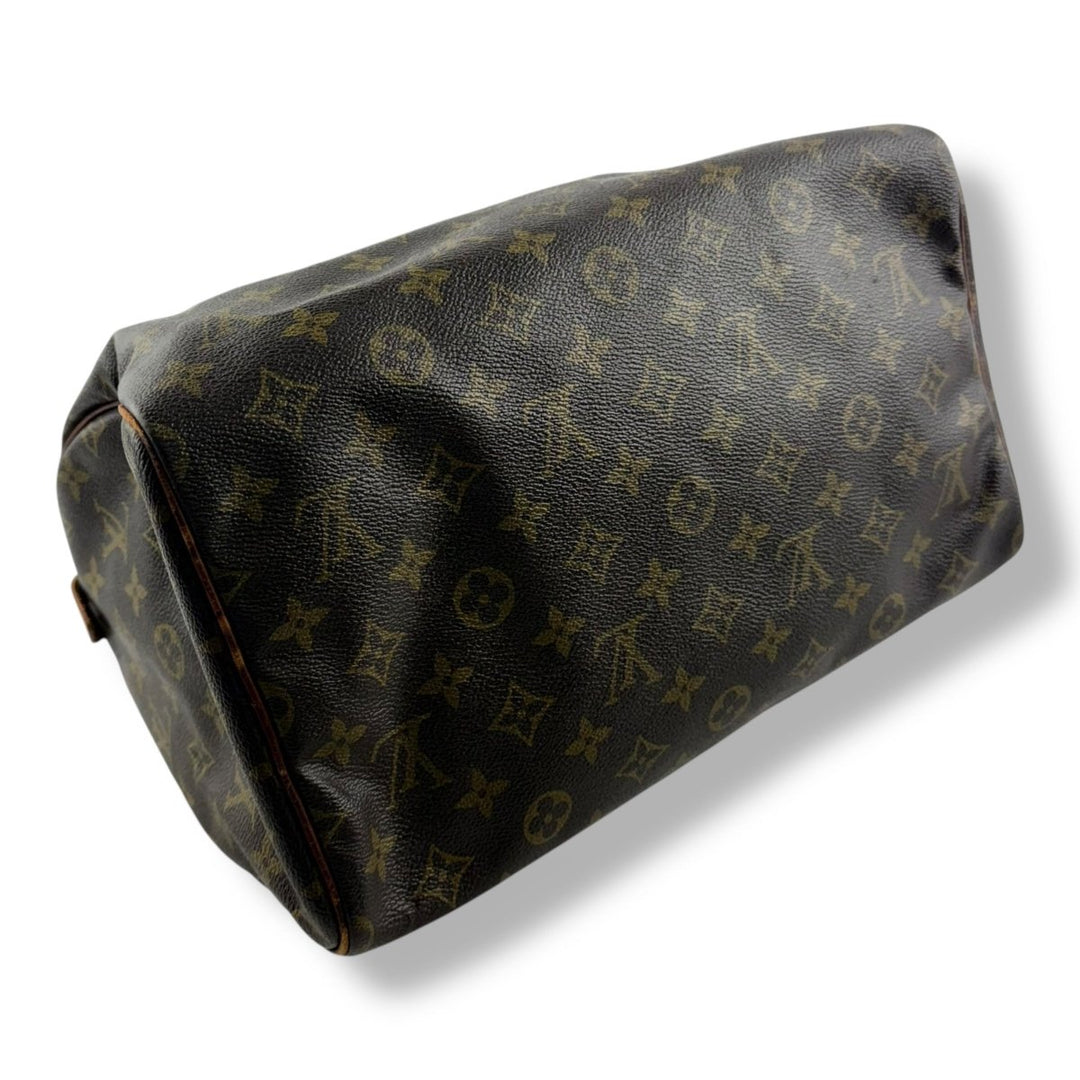 Louis Vuitton Speedy 30 Brown Monogram Handbag - Lux Central