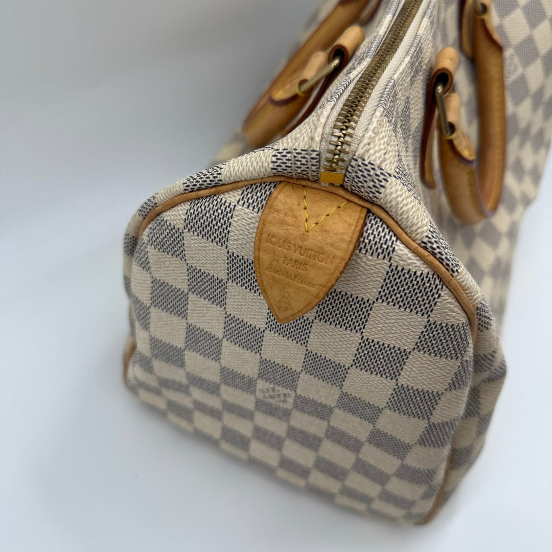 Louis Vuitton Speedy 30 Damier Azur Handbag - Lux Central