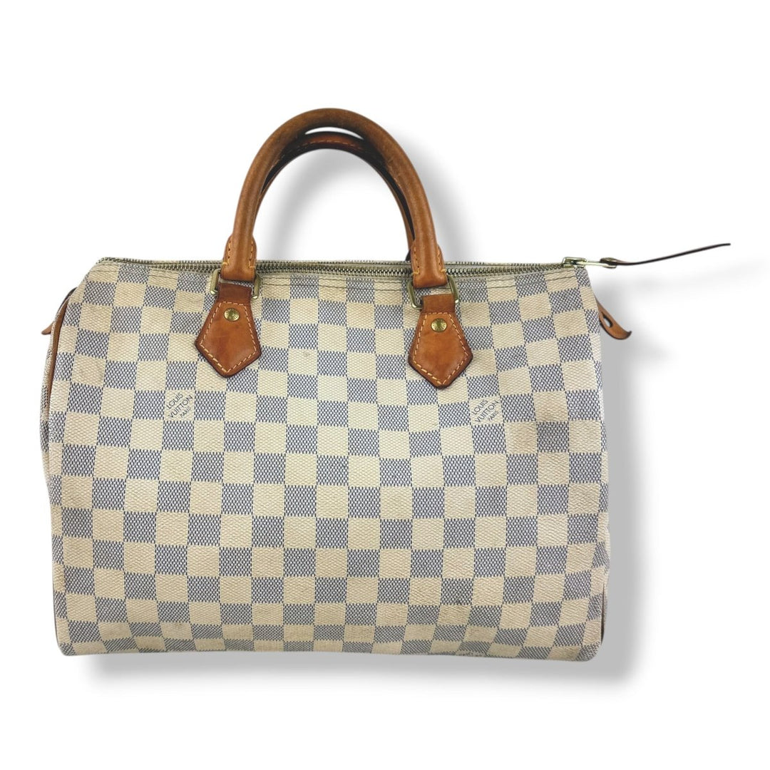 Louis Vuitton Speedy 30 Damier Azur Handbag - Lux Central