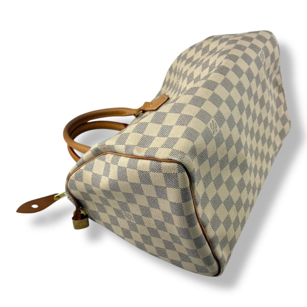 Louis Vuitton Speedy 30 Damier Azur Handbag - Lux Central