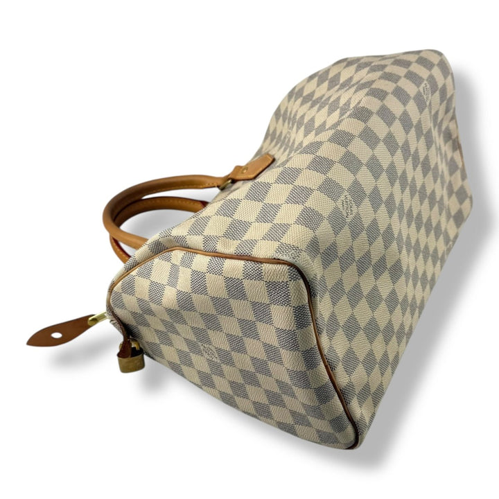 Louis Vuitton Speedy 30 Damier Azur Handbag - Lux Central