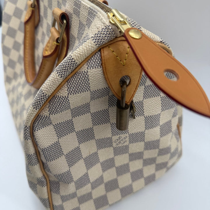 Louis Vuitton Speedy 30 Damier Azur Handbag - Lux Central
