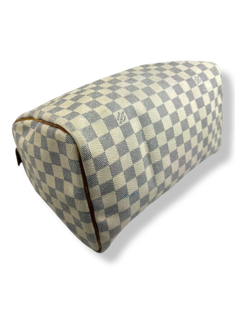 Louis Vuitton Speedy 30 Damier Azur Handbag - Lux Central