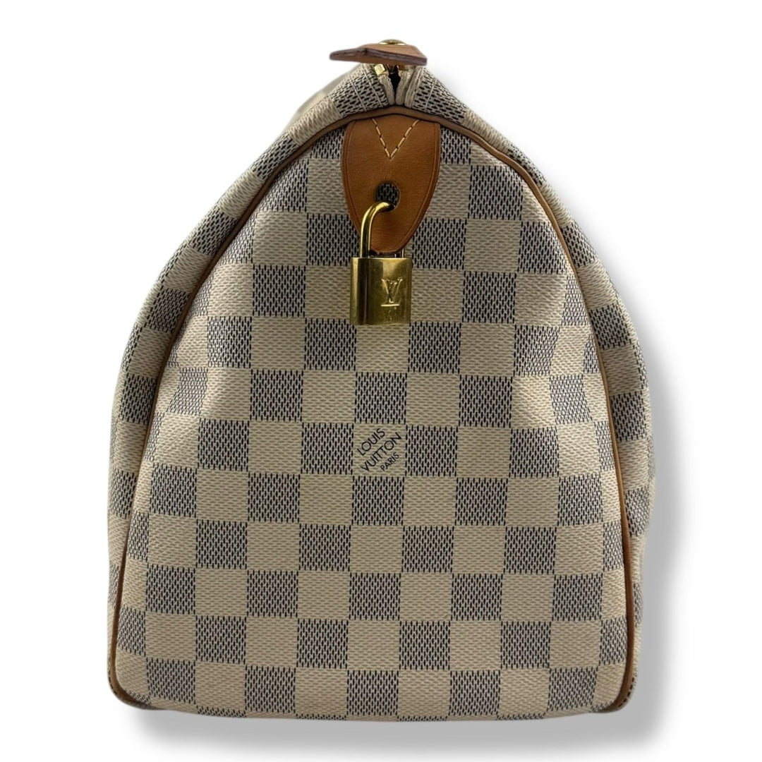 Louis Vuitton Speedy 30 Damier Azur Handbag - Lux Central