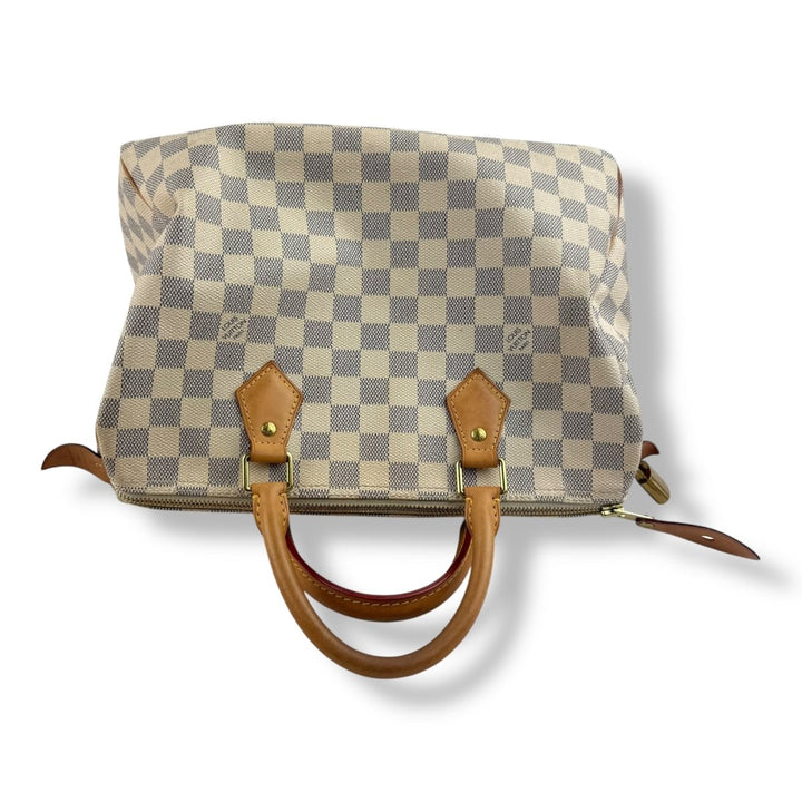 Louis Vuitton Speedy 30 Damier Azur Handbag - Lux Central