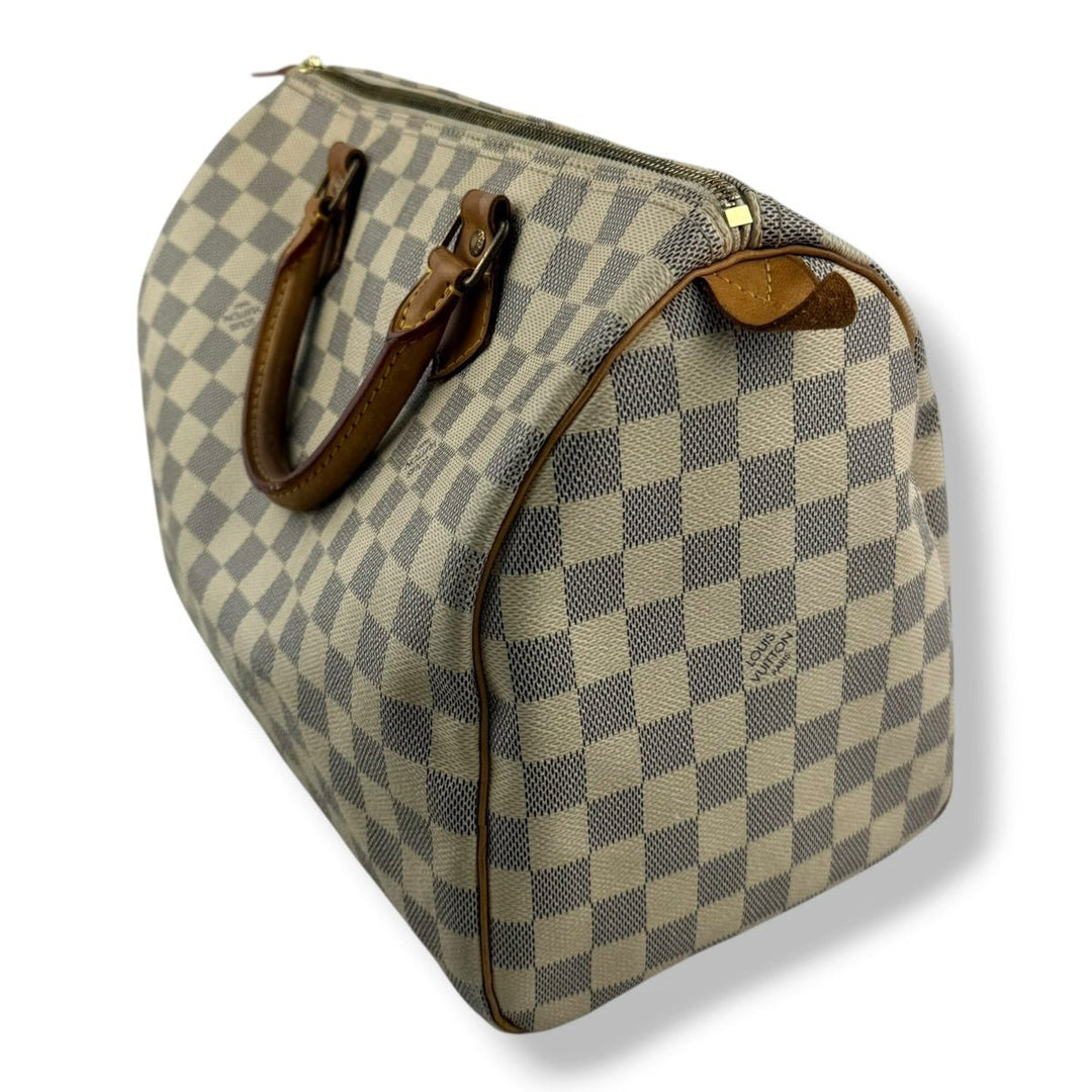 Louis Vuitton Speedy 30 Damier Azur Handbag - Lux Central