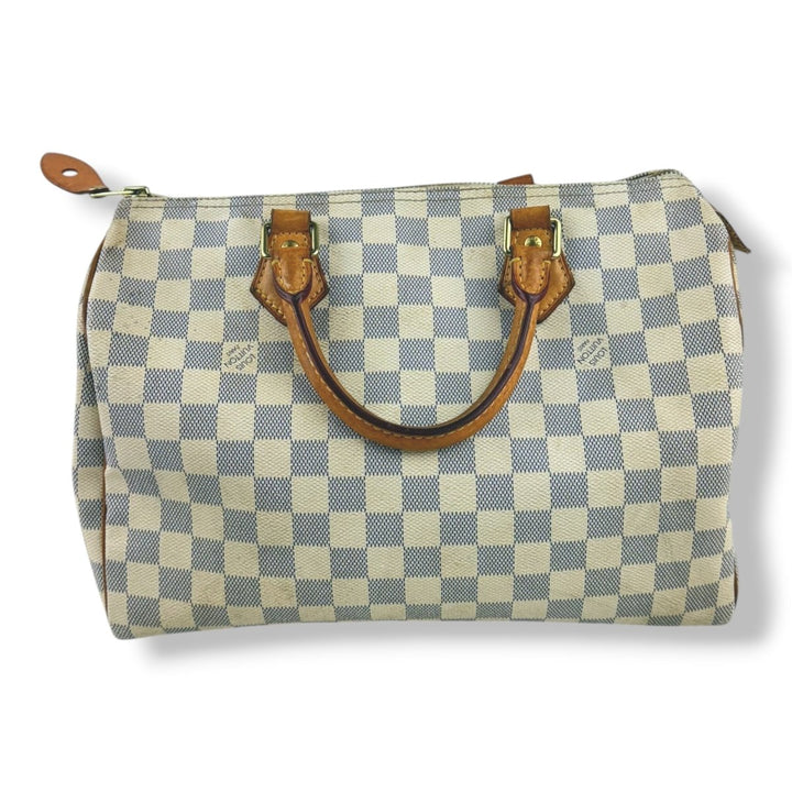Louis Vuitton Speedy 30 Damier Azur Handbag - Lux Central