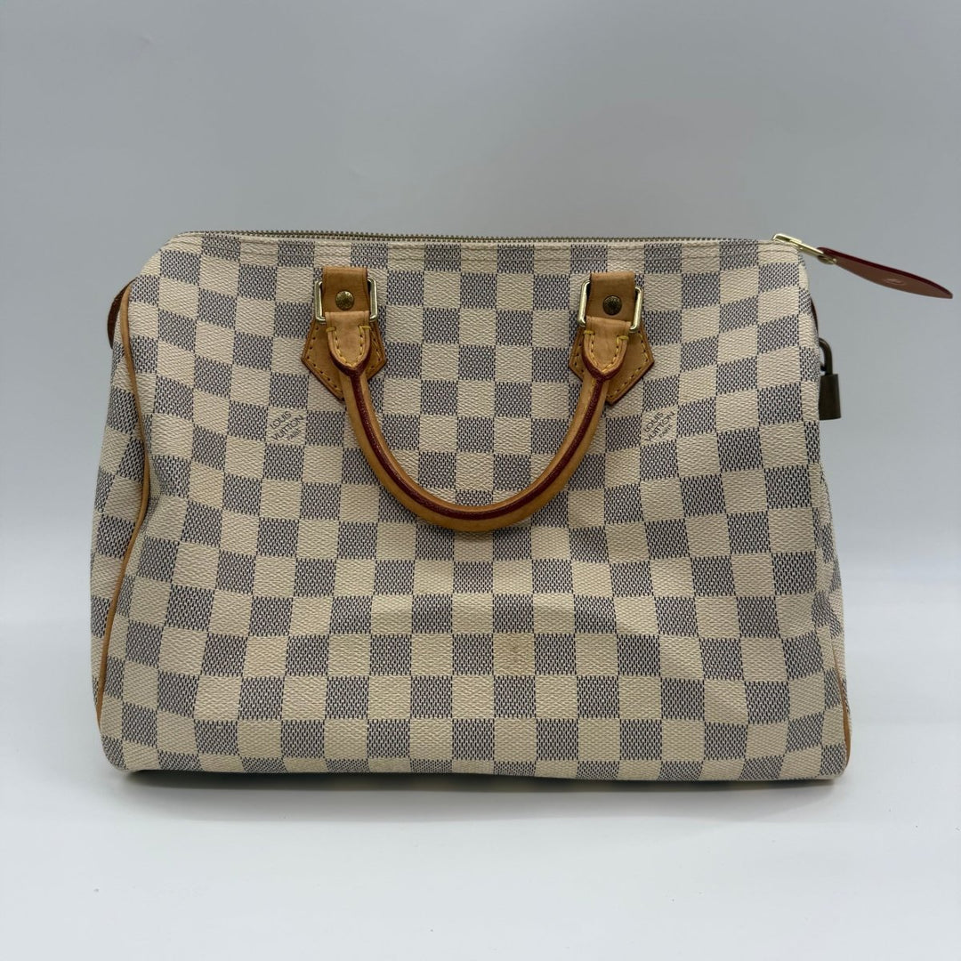 Louis Vuitton Speedy 30 Damier Azur Handbag - Lux Central