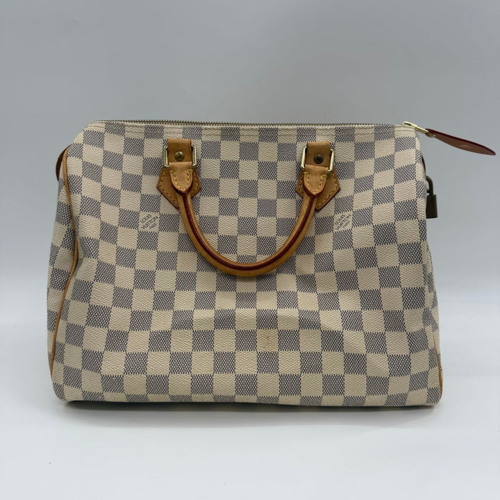 Louis Vuitton Speedy 30 Damier Azur Handbag - Lux Central