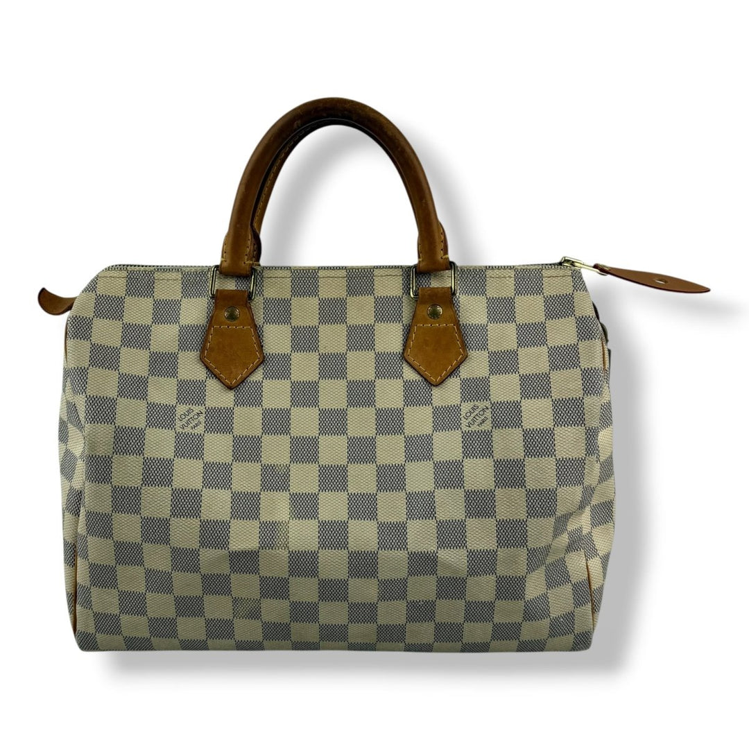 Louis Vuitton Speedy 30 Damier Azur Handbag - Lux Central