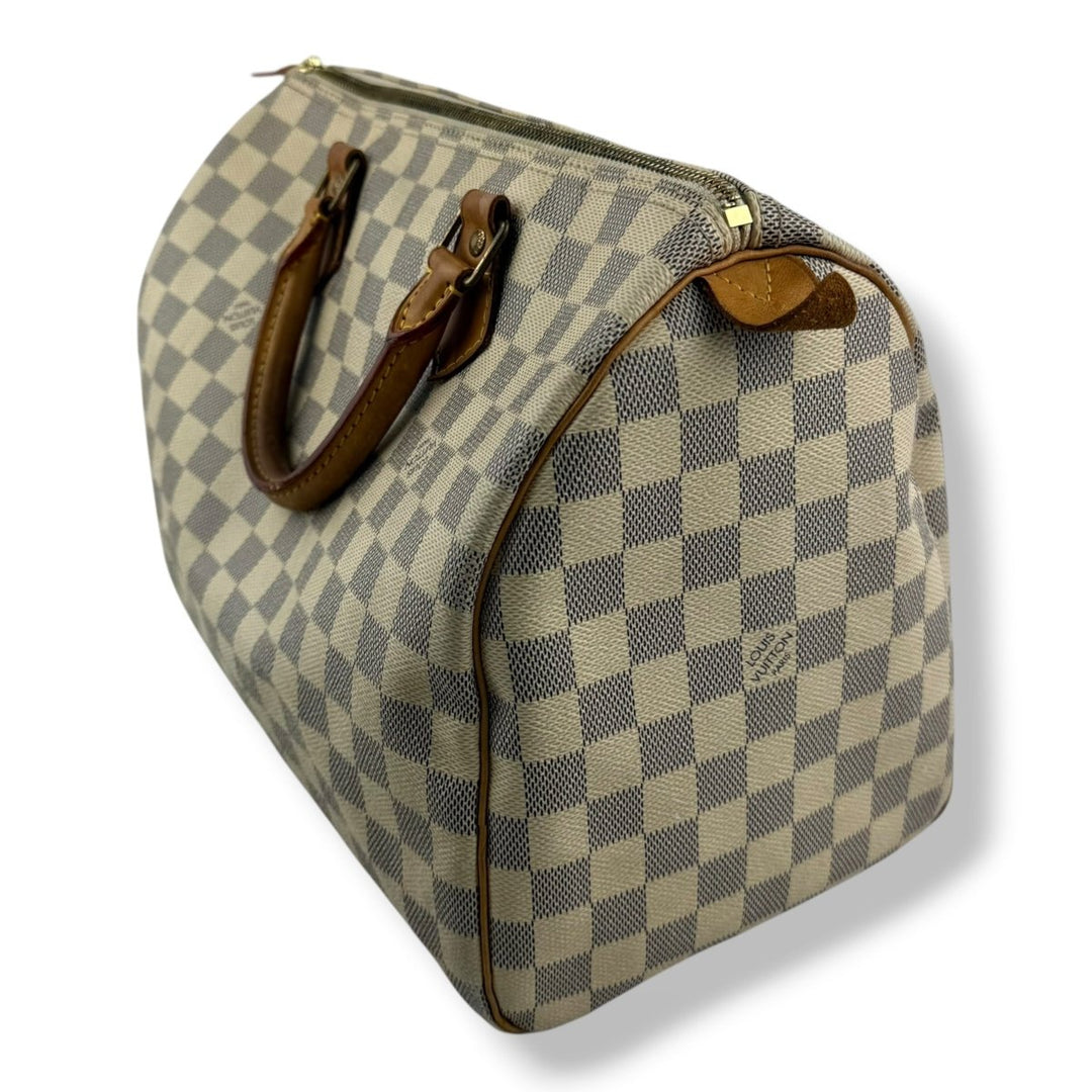 Louis Vuitton Speedy 30 Damier Azur Handbag - Lux Central