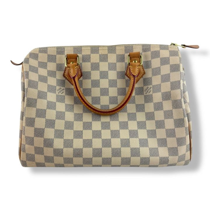 Louis Vuitton Speedy 30 Damier Azur Handbag - Lux Central