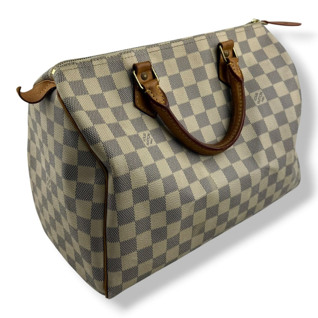Louis Vuitton Speedy 30 Damier Azur Handbag - Lux Central