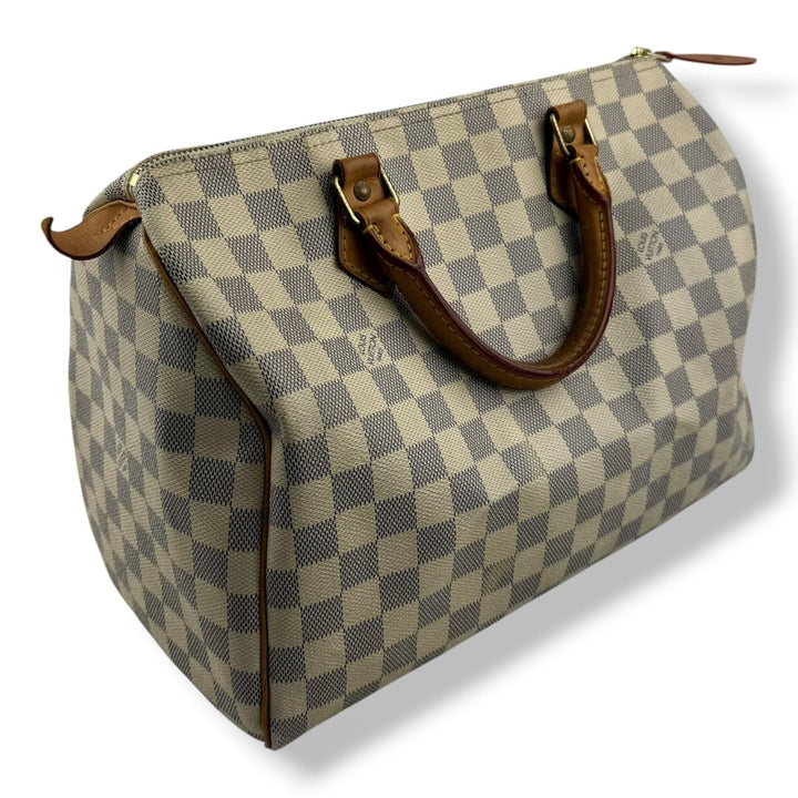 Louis Vuitton Speedy 30 Damier Azur Handbag - Lux Central