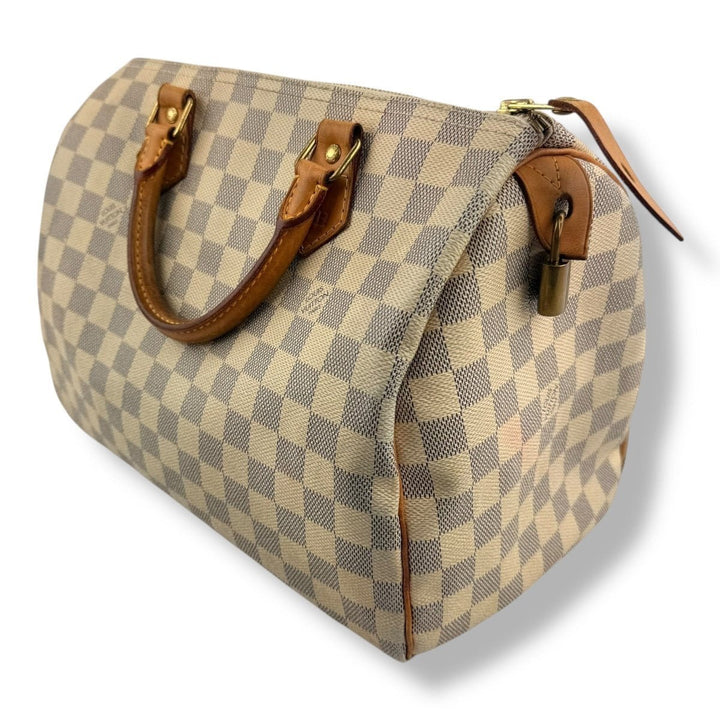 Louis Vuitton Speedy 30 Damier Azur Handbag - Lux Central